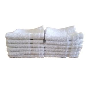 Bleachable! 18 White Bath Towels and Washcloths